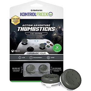 KontrolFreek CQC Classic für Xbox One und Xbox Series X Controller, leistungsstarke Thumbsticks, 2 mittelhohe konkav, Grau/Weiß