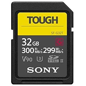 Sony SF-G32T SD-Speicherkarte (32 GB, UHS-II, SD Tough, G Serie)
