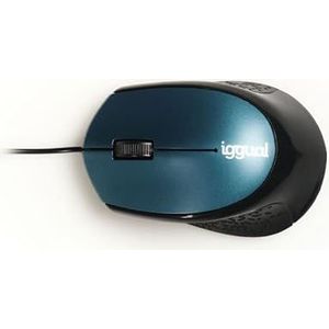 Glowster Ergonomische optische Maus, 800 DPI, blau, ideal für Lange Nutzung und Komfort bei Büro- und Gaming-Aufgaben.