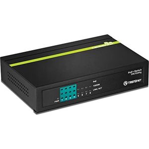 TRENDnet TPE-TG44G GREENnet 8-Port PoE + Gigabit Switch 4 x Gigabit PoE / PoE + Bis zu 30 Watt / Port, 4 x Gigabit, 61 W Leistungsbudget, 16 Gb/s Switchkapazität, Unmanaged Ethernet