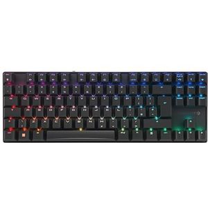 CHERRY MX 8.2 TKL Wireless, Kabellose Gaming-Tastatur ohne Nummernblock, UK-Layout (QWERTY), Bluetooth, 2,4 GHz und Kabel, MX2A RED Switches, Schwarz