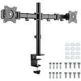 RICOO Monitorhalterung Monitor Halterung 2 Monitore Bildschirmhalterung Ständer für 15-27 Zoll PC Bildschirm TS5811 Arme für Computermonitore Monitor-Arm Stand Tischhalterung Halter Monitorhalter