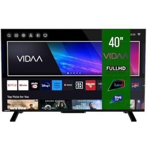 Toshiba 40 Zoll Fernseher/VIDAA Smart TV (Full HD, HDR, Triple-Tuner, Bluetooth, Dolby Audio) 40LV2E63DA