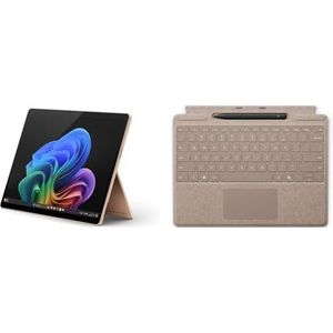 Microsoft Surface Pro Copilot+ PC + Pro Keyboard + Slim Pen 2 | Snapdragon X Elite (12 Kerne) | 16GB RAM | 512GB SSD | Dune