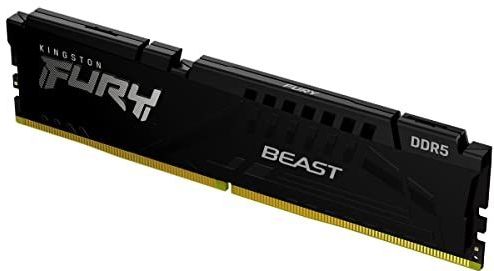 Kingston FURY Beast Schwarz XMP DDR5 128GB 5200MT/s CL40 DIMM Desktop Speicher (Kit mit 4) - KF552C40BBK4-128