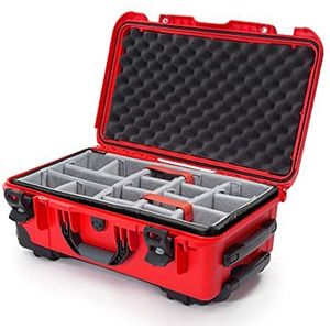 NANUK 935 Wasserdichter Hartschalenkoffer Mit Rädern und Gepolsterten Trennwänden - Rot