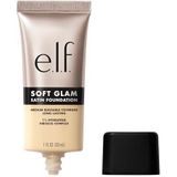 e.l.f. Soft Glam Satin Foundation, Mittlere Deckkraft, Langanhaltend & Aufbaubar, Für ein Glattes, Satinartiges Finish, Vegan & Tierversuchsfrei, 15 Fair Warm