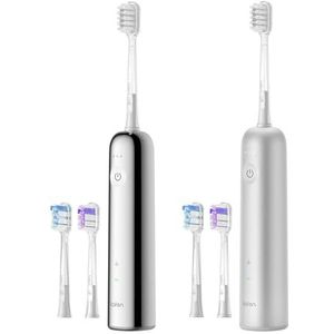 Laifen Wave Electric Toothbrus (Aluminium) with Laifen Wave Electric Toothbrus (Edelstahl)