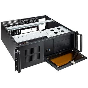 Rack-406N-USB3 4U 19 Zoll ATX Rack Gehäuse schwarz ohne Netzteil (SIN FA) Ideal für Serverkonfigurationen