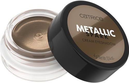 Catrice Metallic Spark Cream Eyeshadow, Lidschatten, Nr. 020, Braun, langanhaltend, Expressergebnis, hochpigmentiert, vegan, ohne Mikroplastikpartikel, Nanopartikel frei, ohne Parfüm, 1er Pack (4g)