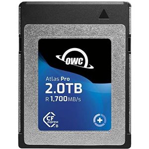 OWC 2,0 TB Atlas Pro Hochleistungs-CFexpress Typ B Speicherkarte, professionelle Qualität, CFX-Medien mit hoher Kapazität mit superschnellem RAW-Bild und Videoaufnahmen in Kinoqualität
