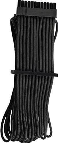 Corsair Premium Sleeved 24 pin-Polig-ATX-Kabel Typ4 (Generation 4-Serie) Schwarz