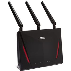 ASUS RT-AC86U Wi-Fi AC2900 (AI Mesh USB 3.0 Router, AiProtection by Trend Micro, AI Mesh, WTFast Game Accelerator Adaptive QoS, Dual-WAN 3G/4G Support), 1 Stück