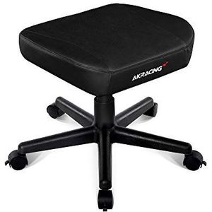 AKRACING Chair Hocker,Fußauflage/Kunstleder, Schwarz/Schwarz, 5 Jahre Herstellergarantie AK-Stool-BK Normal