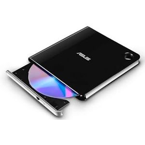 ASUS SBW-06D5H-U BDXL Extern Ultra Slim Blu-ray und MDisc Brenner (USB 3.1, USB-C, 2 Kabel) schwarz