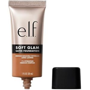 e.l.f. Soft Glam Foundation, Mittlere Deckkraft, Langanhaltende & Aufbauende Foundation Für Ein Glattes, Seidenmattes Finish, Vegan & Tierversuchsfrei, 51 Deep Cool