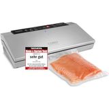 CASO GourmetVAC 480 – Vakuumierer, Testurteil Sehr Gut, doppelte Schweißnaht, Kolbenpumpe (20L/min), regulierbare Vakuumstärke, Inkl. 10 Profi- Folienbeutel