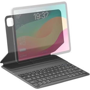 cellularline Schutzhülle Keyboard Case mit integrierter kabelloser Tastatur, italienisches QWERTY-Layout, kompatibel mit iPad bis zu 11 Zoll, Magnetsystem, Schlafmodus, Standfunktion, Schwarz