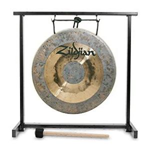 Zildjian - 12"" Table-top Gong and Stand Set Gold/Grau