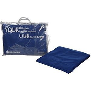 Bresser F001536 Baumwolle Fotostudio Stoff Hintergrund 3x4 m chromakey blau