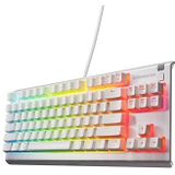 SteelSeries Apex 3 TKL White RGB Gaming-Tastatur – Kompakter Tenkeyless-Formfaktor – 8-Zonen-RGB-Beleuchtung – Wasser- und Staubresistenz – Flüsterleise Gaming-Switches - DE Layout QWERTZ