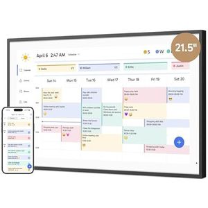 Dragon Touch 21.5"" Digitaler Kalender Haushaltsplaner – 1080P Full HD interaktiver Touchscreen, intelligenter Familienplaner, Hearth Display Digitaler Kalender für Wand- und Schreibtischmontage