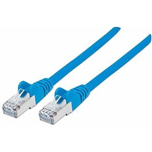 intellinet 740975 Netzwerkkabel Cat7-Rohkabel mit Cat6a-Stecker 100% Kupfer LS0H 5m blau