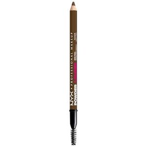 NYX Professional Makeup Augenbrauenstift, Powder Louder Brow Pencil, Mit voluminisierendem Mikrofiber für voller aussehende Augenbrauen, Vegane Formel, Farbton: Soft Brown