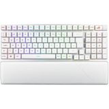 ASUS ROG Strix Scope II 96 RX Wireless White kabellose optische Gaming-Tastatur (Bluetooth, 2,4 GHz, kabelgebunden USB, Streaming-Hotkeys, ROG RX Optical Switches, ROG-Tastaturstabilisatoren, weiß)