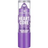 essence HEART CORE fruity lip balm, Nr. 06, Violett, glättend, pflegend, mit Ölen, natürlich, glänzend, vegan, ohne Konservierungsstoffe, ohne Parabene, ohne Mikroplastikpartikel, 1er Pack (3g)
