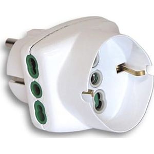 Garanti 87230-g Netzstecker-Adapter für Steckdose weiß