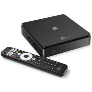 TELE System ON T2 HD: Android TV DVB-T2 Empfänger, Smart TV Upgrade, Tuner DVB-T2 HEVC HDR10+HLG, HDMI, SCART Adapter Inklusive - Google Zertifiziert