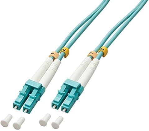 LINDY LWL-Duplexkabel LC/OM3 40m 50/125µm Multimode, blau