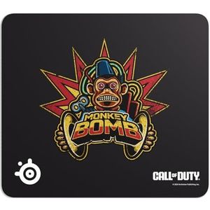SteelSeries QcK Gaming-Mauspad – Call of Duty® Monkey Bomb Edition - Limited – Kostenloses In-Game-Item – Anti-Rutsch-Gummierung – Optimiertes Tracking und Stabilität – Optimiert für Gaming-Sensoren