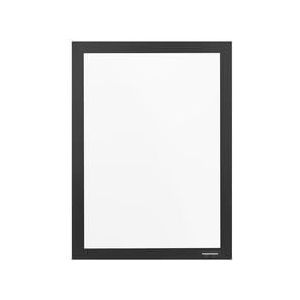 magnetoplan magnetofix Info-Rahmen 2 Stück, Schwarz| Format: A5 | Selbstklebender Magnet Bilderrahmen für Aushänge, Bilder und Dokumente