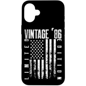 US-amerikanische Flagge, limitierte Auflage, Vintage 1986 Hülle für iPhone 16 Plus