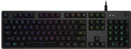 Logitech G512 mechanische Gaming-Tastatur, GX-Brown Taktile Switches, LIGHTSYNC RGB-Beleuchtung, USB-Durchschleife, Aluminium-Gehäuse, Programmierbare F-Tasten, Italienisches QWERTY-Layout - Schwarz