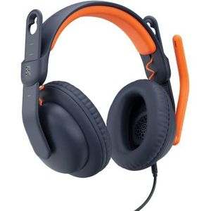 Logitech Zone Learn kabelgebundenes Headset mit Mikrofon für Schüler, Bequeme und verstellbare Passform für Kinder, USB-C, für Windows/macOS/iPadOS/Android/Mobilgeräte - Over-Ear, Blau