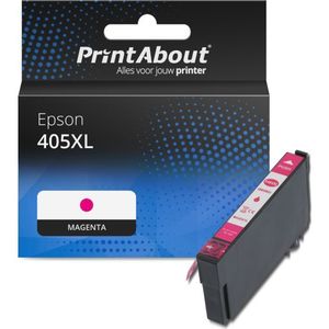 PrintAbout huismerk Inktcartridge 405XL (C13T05H34010) Magenta Hoge capaciteit Geschikt voor Epson