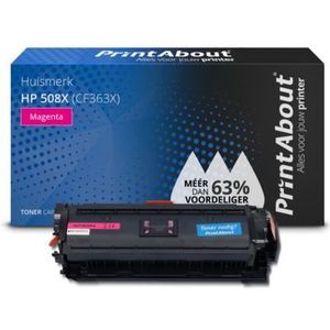 PrintAbout  Toner 508X (CF363X) Magenta Hoge capaciteit geschikt voor HP