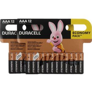 Duracell Batterij AAA MN2400 batterij 24 stuks