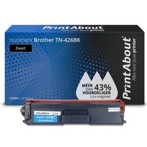 PrintAbout  Toner TN-426BK Zwart Extra hoge capaciteit geschikt voor Brother