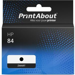 PrintAbout huismerk Inktcartridge 84 (C5016A) Zwart Geschikt voor HP
