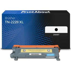 PrintAbout huismerk Toner TN-2220 XL Zwart Extra hoge capaciteit Geschikt voor Brother