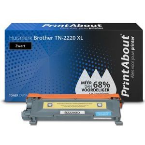 PrintAbout  Toner TN-2220 XL Zwart Extra hoge capaciteit geschikt voor Brother