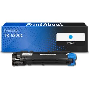 PrintAbout huismerk Toner TK-5370C Cyaan Geschikt voor Kyocera