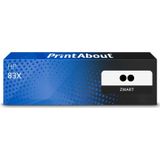 PrintAbout huismerk Toner 83X (CF283XD) Zwart Multipack Hoge capaciteit Geschikt voor HP