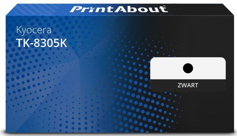 PrintAbout huismerk Toner TK-8305K Zwart Geschikt voor Kyocera