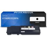 PrintAbout huismerk Toner X106R03528PA Zwart Geschikt voor Xerox