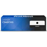 PrintAbout huismerk Toner C544X1KG Zwart Extra hoge capaciteit Geschikt voor Lexmark